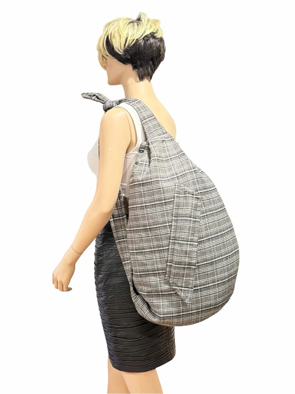 RAF SIMONS Eastpack Houndstooth Plaid Wandering Sling Large Bag